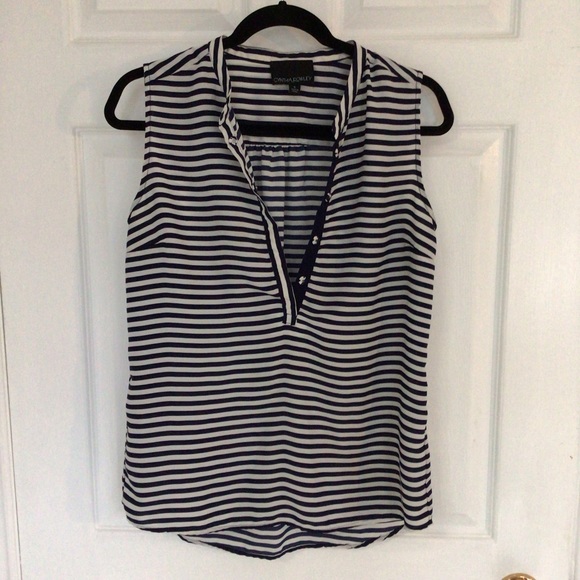 CYNTHIA ROWLEY striped blouse - Picture 1 of 5